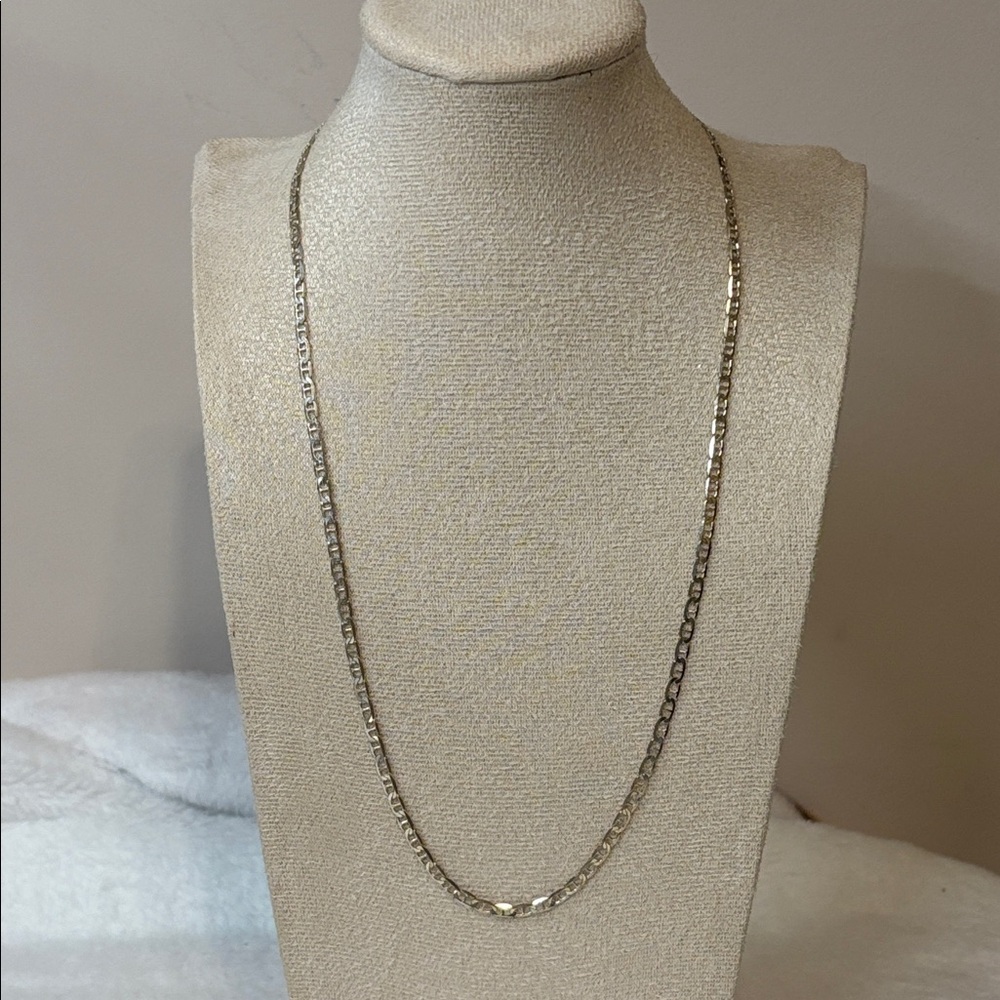 NEW 925 Italy Sterling Silver Gucci Mariner Chain Necklace 3grams - Picture 3 of 6